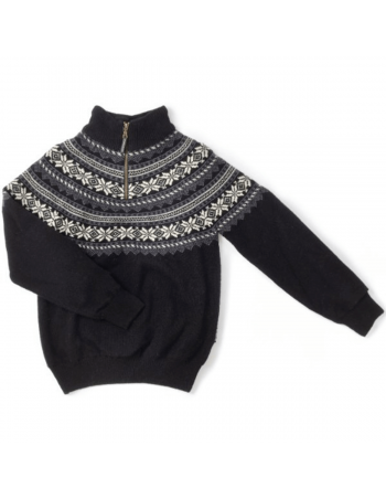 Dame Cold Bodö Norsk Uld Strik med Windstop - Dame Sort 469,00 kr.