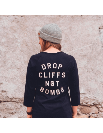 Dame Planks - Drop Cliffs Stencil - Langærmet Dame T-Shirt 249,00 kr.