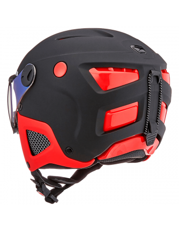 Hjelme med Visir Alpina Attelas VHM - Skihjelm Med Visir - Sort/Rød Matt 2,799.00