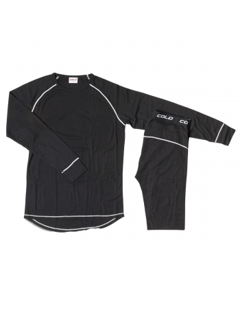 Herre COLD Merino Uld - Herre Skiundertøj Sæt - Sort 599,00 kr.