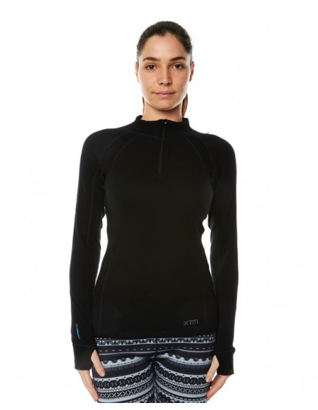 Dame XTM 100% Merino Uld Undertrøje Med Lynlås - Dame 599,00 kr.