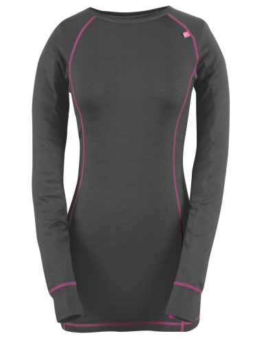 Dame 2117 of Sweden - Womens Merino Top Ullånger - Dk Grey 499,00 kr.