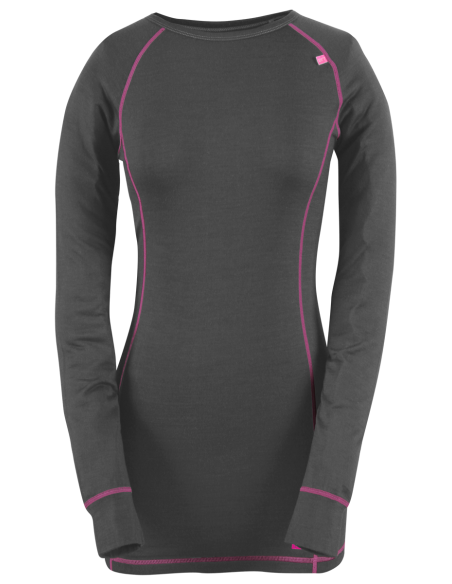 Dame 2117 of Sweden - Womens Merino Top Ullånger - Dk Grey 499,00 kr.